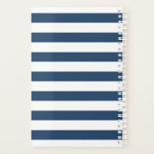 Roter Oktopus moderner Strand Weißmeer blau gestre Planer (Rückseite)