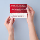 Roter Ombre Streifen, Maler und Dekorator Flyer (Gruppe)