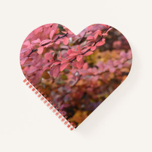 Roter Orange Fall Blätter Herbst Blätter Blätter N Notizbuch