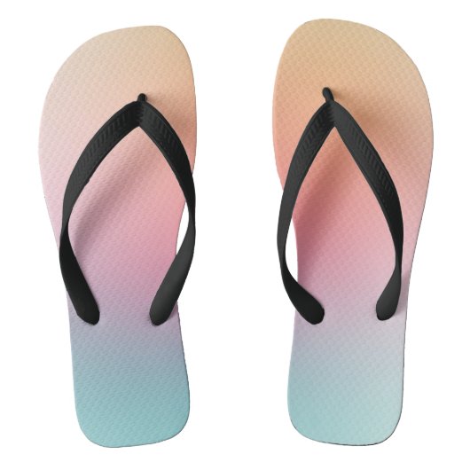 Roter Orange Gelb Lila Grün Modern Regenbogen Badesandalen (Fußbett)