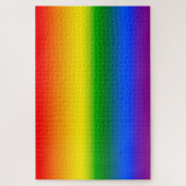 Roter Orange Gelbgrün Lila Regenbogen Ombre Puzzle (Vertikal)
