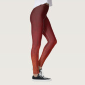 Roter Orange Obre gestreift rustikal Leggings (Rechts)