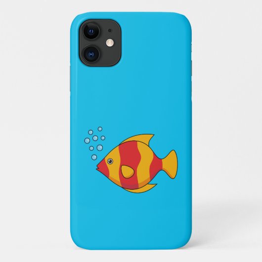 Roter Orange Tropischer Fisch Case-Mate iPhone Hülle (Rückseite)