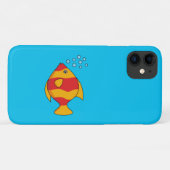 Roter Orange Tropischer Fisch Case-Mate iPhone Hülle (Rückseite (Horizontal))