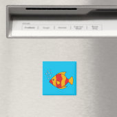 Roter Orange Tropischer Fisch Magnet (In Situ (Geschirrspüler))