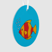 Roter Orange Tropischer Fisch Ornament (Vorderseite)