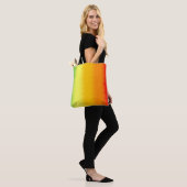 Roter orangefarbener gelber Combo Tasche (Am Model)