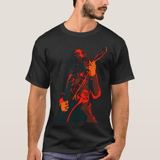 Roter/Orangefarbener Ghul T-Shirt (Vorderseite)
