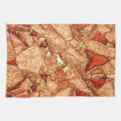 Roter orangefarbener Vulkangestein zeichnend Geschirrtuch (Horizontal)