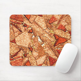 Roter orangefarbener Vulkangestein zeichnend Mousepad