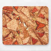 Roter orangefarbener Vulkangestein zeichnend Mousepad (Vorne)