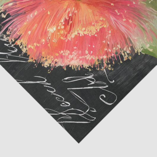 Roter Orangen blühend Gumnut Decoupage Seidenpapier (Ausschnitt)