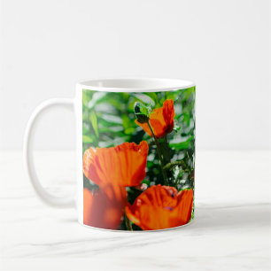Roter Orangenmohn-Blume Kaffeetasse