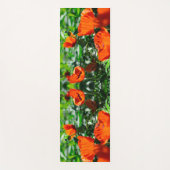 Roter Orangenmohn-Blume Yogamatte (Vorderseite)