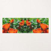 Roter Orangenmohn-Blume Yogamatte (Vorderseite (Horizontal))