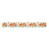 Roter Orangenpfropf Blume Ribbon Satinband (Vorderseite)