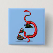 Roter Ostdrache Button (Vorderseite)