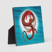 Roter Ostdrache - Mythische Fantasiewesen Fotoplatte (Vorderseite)