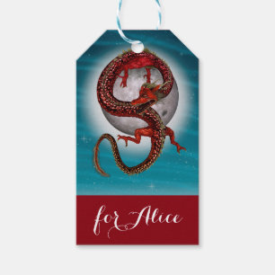 Roter Ostdrache - Mythische Fantasiewesen Geschenkanhänger