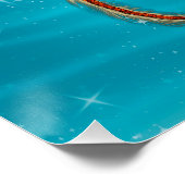 Roter Ostdrache - Mythische Fantasiewesen Poster (Ecke)