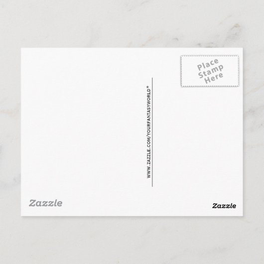 Roter Ostdrache - Mythische Fantasiewesen Postkarte (Rückseite)