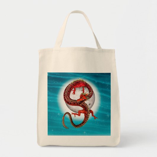 Roter Ostdrache - Mythische Fantasiewesen Tragetasche (Vorne)