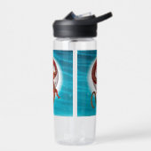 Roter Ostdrache - Mythische Fantasiewesen Trinkflasche (Links)