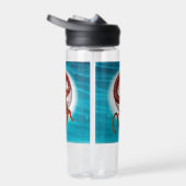 Roter Ostdrache - Mythische Fantasiewesen Trinkflasche (Rechts)