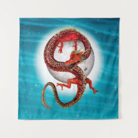 Roter Ostdrache - Mythische Fantasiewesen