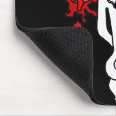 Roter Ozeanschädel Mousepad (Ecke)