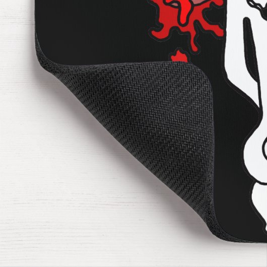 Roter Ozeanschädel Mousepad (Ecke)