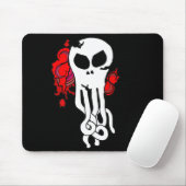 Roter Ozeanschädel Mousepad (Mit Mouse)