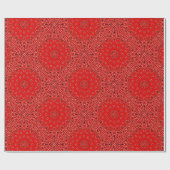 Roter Paisleybandana-Schal-Gewebe-Druck Geschenkpapier (Flach)