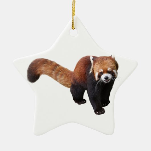 "Roter Pandaの 優 良 品 Keramikornament (Vorne)