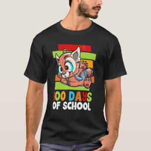 Roter Panda 100 Tage Schule T-Shirt
