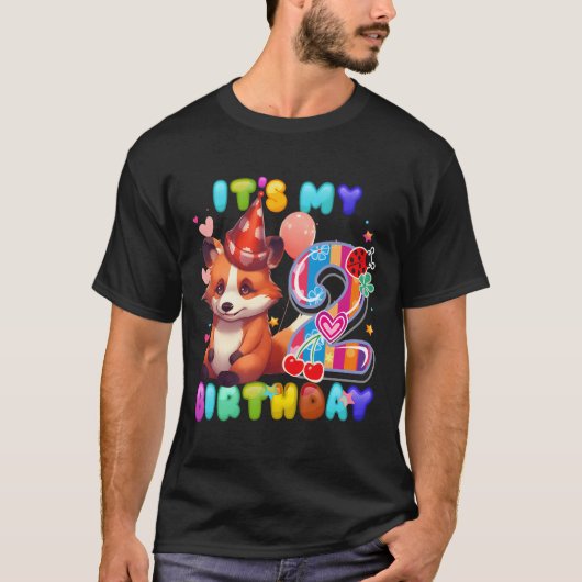 Roter Panda 2. Ich bin 2 T-Shirt (Vorderseite)