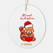 Roter Panda: Alles, was ich zu Weihnachten wollte, Keramik Ornament (Links)