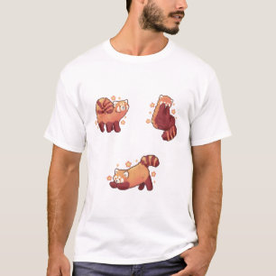 Roter Panda � Art Süße Tier T-Shirt