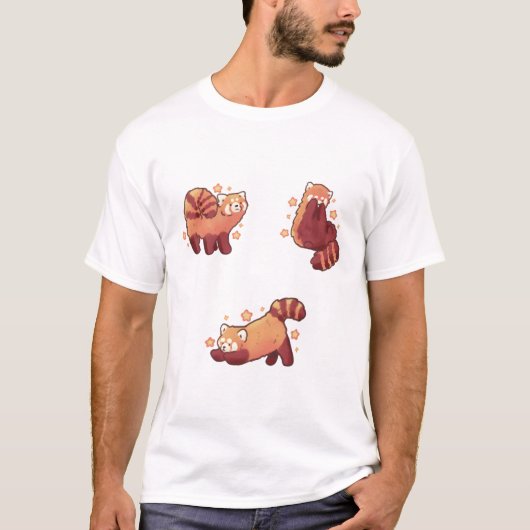 Roter Panda � Art Süße Tier T-Shirt (Vorderseite)