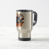 Roter Panda-Astronaut Reisebecher (VorderseiteRechts)