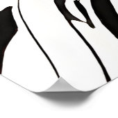 Roter Panda auf Ast sitzend Poster (Ecke)