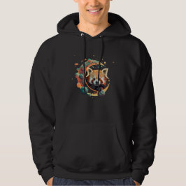 Roter Panda auf Mars Hoodie