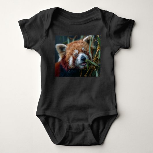 Roter Panda Baby Strampler (Vorderseite)