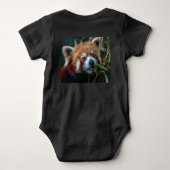 Roter Panda Baby Strampler (Rückseite)