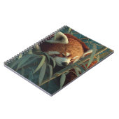 Roter Panda Bamboo Wald Kunst Notizblock (Linke Seite)