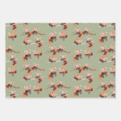 Roter Panda-Bär Geschenkpapier Set (Vorderseite 2)