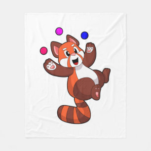 Roter Panda beim Juggle Circus.PNG Fleecedecke