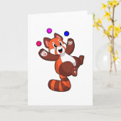 Roter Panda beim Juggle Circus.PNG Karte (Gelbe Blume)
