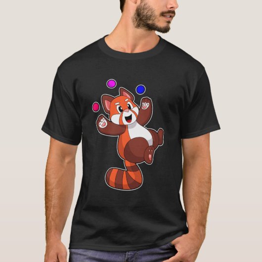 Roter Panda beim Juggle Circus.PNG T-Shirt (Vorderseite)
