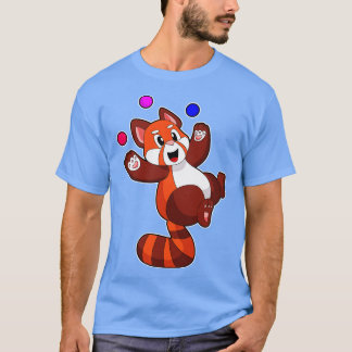 Roter Panda beim Juggle Circus T-Shirt